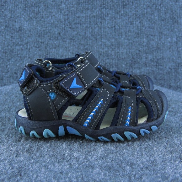 Apakowa Boys‎ Fisherman Shoes Blue Synthetic Hook & Loop Size T 21 Medium - Picture 3 of 6
